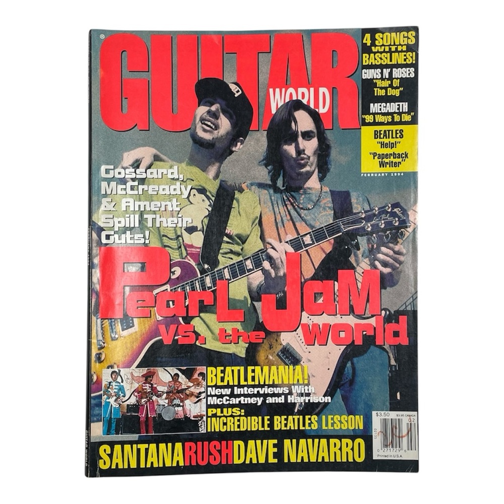 Guitar World Pearl Jam 1994 Magazine